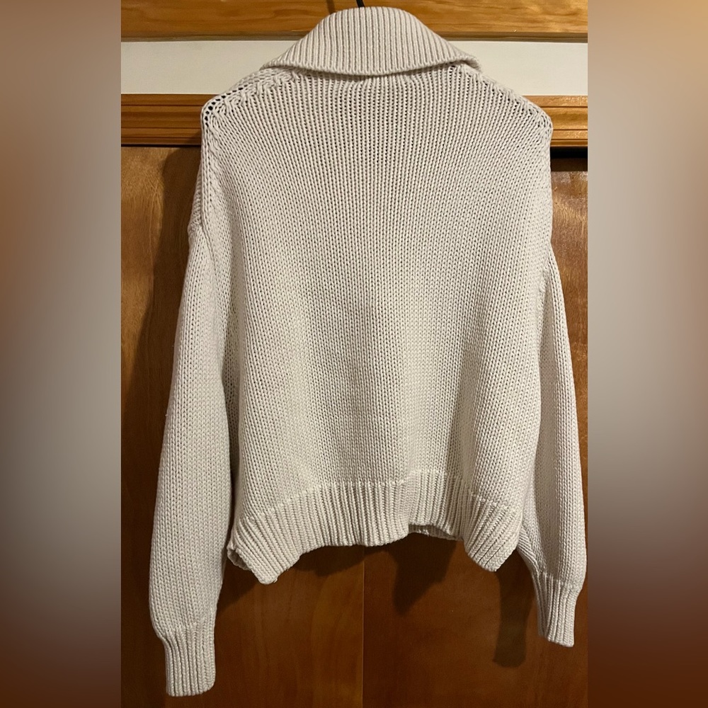 Bassike Oversized Polo Neck Knit Sweater - Picture 5 of 8